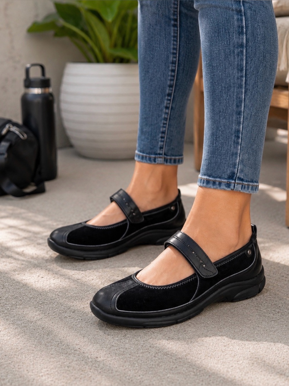 ✨ Privo by Clarks Black Leather Comfort Mary Jane Shoes – Women’s Size 8.5 ✨